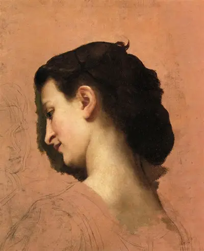 Study of a Young Girl's Head William-Adolphe Bouguereau